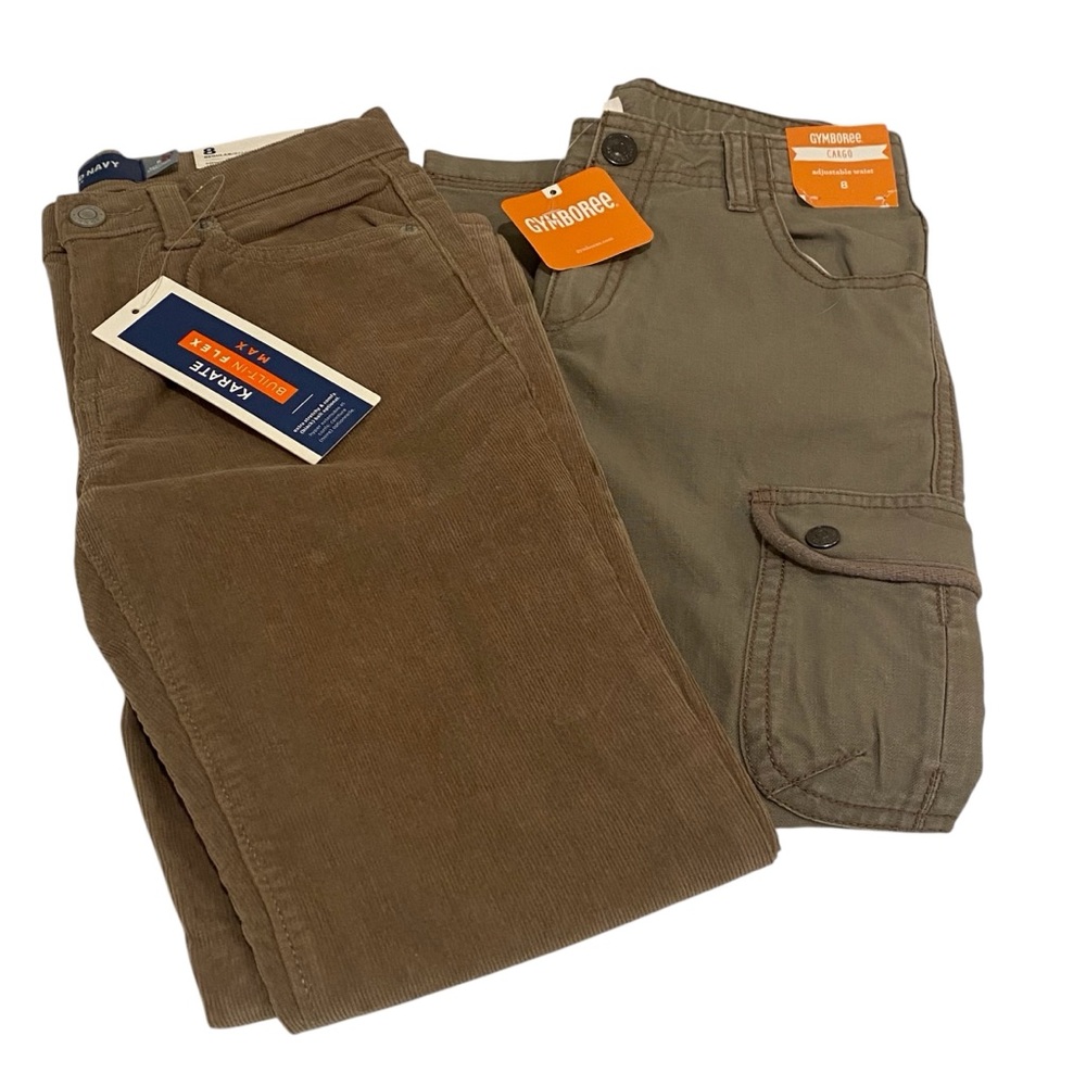 Old Navy & Gymboree Corduroy and Cargo Pants (2) NWT - Kids’ Size 8